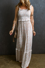 Load image into Gallery viewer, Rachael Smocked Printed Sleeveless Maxi Dress
