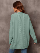 Load image into Gallery viewer, Angel Wings Warm Fall Mixed Knit Open Front Longline Cardigan