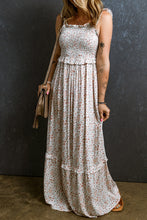 Load image into Gallery viewer, Rachael Smocked Printed Sleeveless Maxi Dress