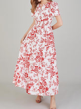 Load image into Gallery viewer, Taylor Floral Notched Short Sleeve Dress