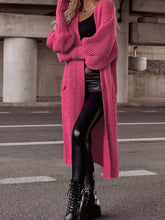 Load image into Gallery viewer, Kristan Lantern Sleeve Pocketed Cardigan