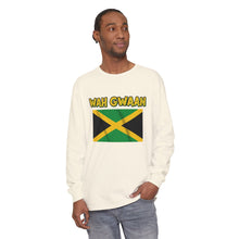 Load image into Gallery viewer, WAH GWAAN Jamaican Flag Long Sleeve Tee