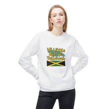 Load image into Gallery viewer, Crewneck Sweatshirt "Wi Likkle But Wi Tallawah" Jamaican Flag