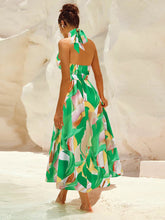 Load image into Gallery viewer, Rachele Ruched Halter Neck Dress