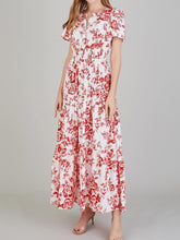 Load image into Gallery viewer, Taylor Floral Notched Short Sleeve Dress
