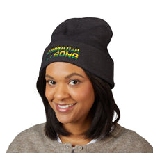 Load image into Gallery viewer, Jamaica Strong Embroidered Cuffed Beanie — Reggae Flag Knit Hat