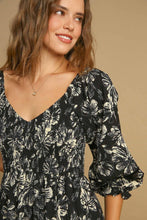 Load image into Gallery viewer, Helena Flower Printed V-Neck Dress