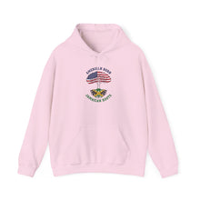 Load image into Gallery viewer, American Born Jamaican Roots Hoodie — Patriotic USA/Jamaica Flag Graphic