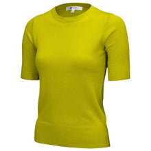 Load image into Gallery viewer, Half Short Sleeve Pullover Knit Sweater Crewneck