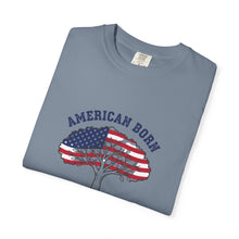 Load image into Gallery viewer, American Born, Jamaican Roots T-Shirt — Flag Tree Graphic Tee