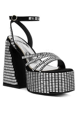 Load image into Gallery viewer, Lustrous Flare Heel Sandals