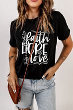 Load image into Gallery viewer, FAITH HOPE LOVE Graphic Tee Shirt