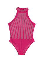 Load image into Gallery viewer, Rhinestone Detail Halter Neck Bodysuit