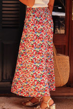 Load image into Gallery viewer, Slit Floral Midi Skirt