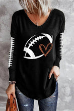 Load image into Gallery viewer, Football Graphic Long Sleeve T-Shirt
