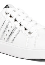 Load image into Gallery viewer, Claude Faux Leather Back Panel Detail Sneakers