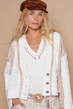 Load image into Gallery viewer, Trisha Cable-Knit Plaid Cardigan