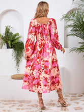 Load image into Gallery viewer, Coral Long Sleeve Midi Dress