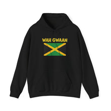 Load image into Gallery viewer, Wah Gwaan Jamaica Flag Hoodie – Caribbean Pride Pullover
