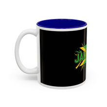 Load image into Gallery viewer, Jamaica Flag Two-Tone Accent Mug — 11oz/15oz