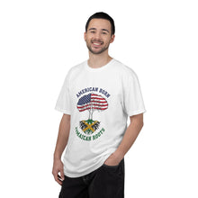 Load image into Gallery viewer, American Born, Jamaican Roots T-Shirt — Flag Tree Graphic Tee