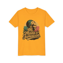 Load image into Gallery viewer, Youth Tee - "Mi Mada a Jamaican" Kids T‑Shirt