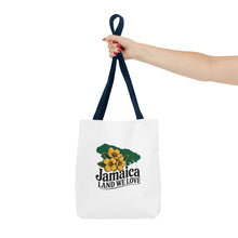 Load image into Gallery viewer, Jamaica Land We Love Tote Bag — Floral Island Map Beach Market Tote
