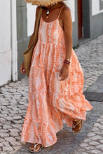 Load image into Gallery viewer, Orange Scoop Neck Maxi Cami Dress
