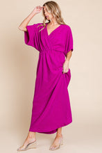 Load image into Gallery viewer, Best Wishes Surplice Maxi Dress with Pockets