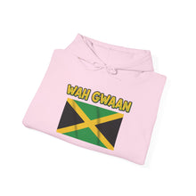 Load image into Gallery viewer, Wah Gwaan Jamaica Flag Hoodie – Caribbean Pride Pullover