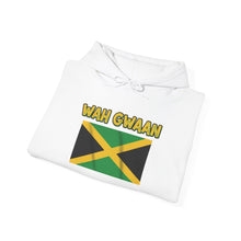 Load image into Gallery viewer, Wah Gwaan Jamaica Flag Hoodie – Caribbean Pride Pullover