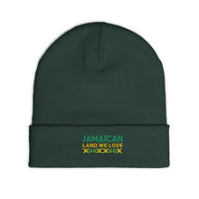 Load image into Gallery viewer, Jamaican 'Land We Love' Embroidered Knit Beanie