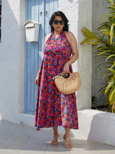 Load image into Gallery viewer, Taylor Floral Halter Neck Dress