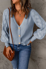 Load image into Gallery viewer, Britain V-Neck Button Up Cardigan