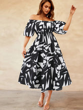 Load image into Gallery viewer, Blossom Balloon Sleeve Dress