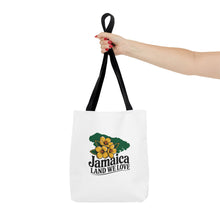 Load image into Gallery viewer, Jamaica Land We Love Tote Bag — Floral Island Map Beach Market Tote