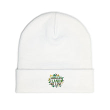 Load image into Gallery viewer, Embroidered Floral 'Gratitude & Love' Knit Beanie