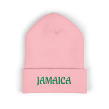 Load image into Gallery viewer, Jamaica Embroidered Cuffed Beanie — Cozy Travel & Reggae Knit Hat