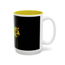 Load image into Gallery viewer, Jamaica Flag Two-Tone Accent Mug — 11oz/15oz