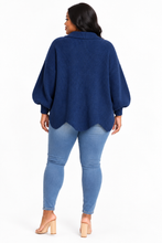 Load image into Gallery viewer, Kylie Gold Buttons Lantern Sleeve Cardigan