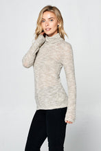 Load image into Gallery viewer, LONG SLEEVE KNIT TURTLENECK TOP