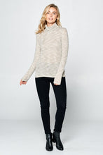 Load image into Gallery viewer, LONG SLEEVE KNIT TURTLENECK TOP