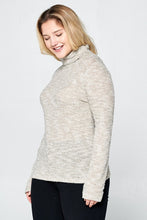 Load image into Gallery viewer, LONG SLEEVE KNIT TURTLENECK TOP
