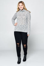 Load image into Gallery viewer, LONG SLEEVE KNIT TURTLENECK TOP