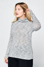 Load image into Gallery viewer, LONG SLEEVE KNIT TURTLENECK TOP