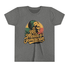 Load image into Gallery viewer, Youth Tee - "Mi Mada a Jamaican" Kids T‑Shirt