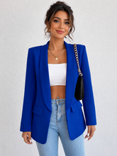 Load image into Gallery viewer, Khlie Shawl Collar Long Sleeve Blazer