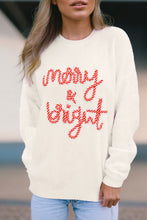 Load image into Gallery viewer, MERRY & BRIGHT Round Neck Sweater
