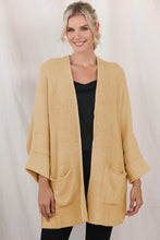 Load image into Gallery viewer, Waffle-Knit Long Sleeve Cardigan