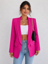 Load image into Gallery viewer, Khlie Shawl Collar Long Sleeve Blazer